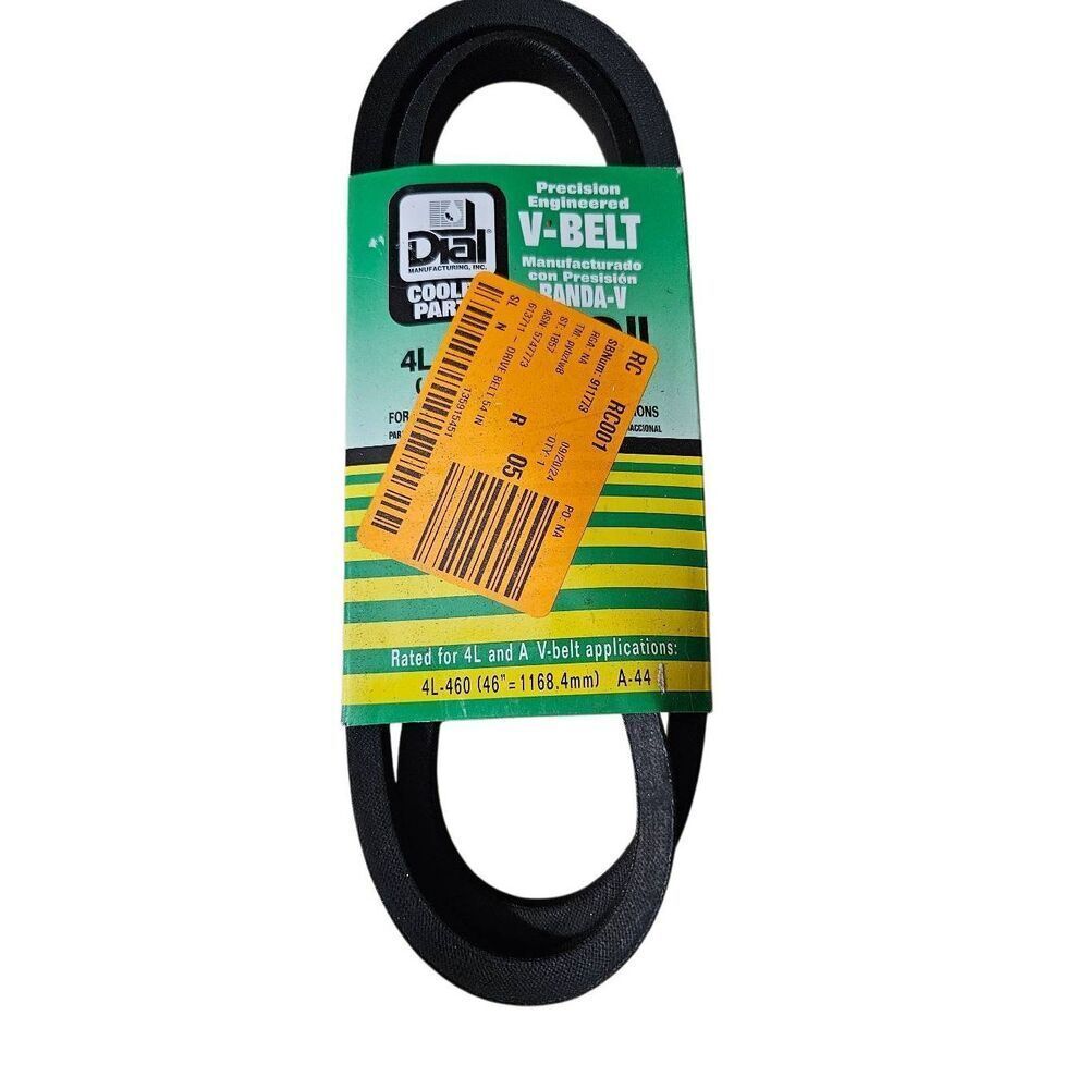 Dial cooler parts v-belt 4l-460 46" (a-44)- belt #9